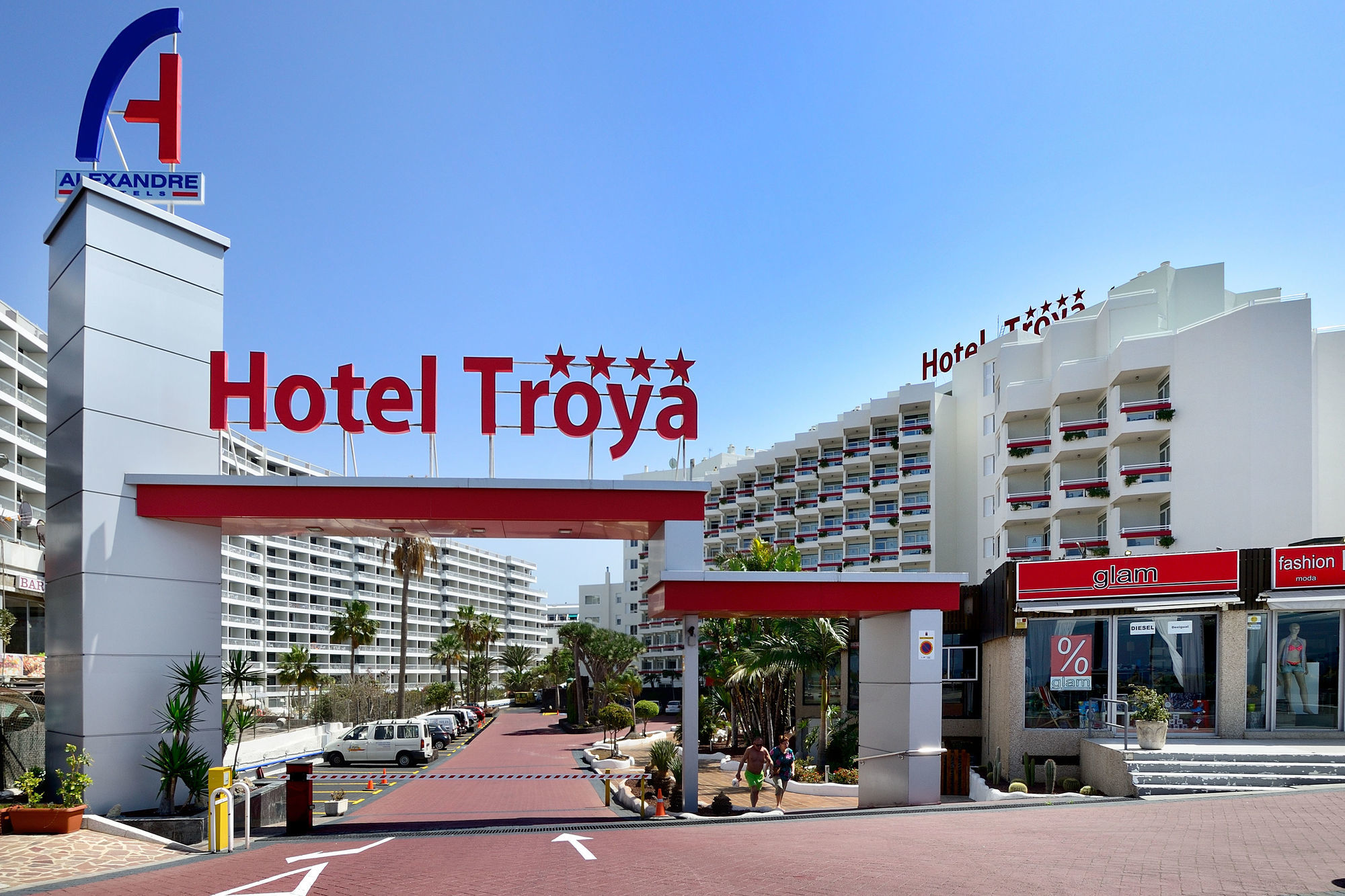 ホテル トロヤ プラヤ・デ・ラス・アメリカス エクステリア 写真